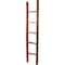 Ekena Millwork 15"W x 72"H x 3 1/2"D Vintage Farmhouse 5 Rung Ladder, Barnwood Decor Collection, Salvage Red DECR015X072X04LDRRD - alternate 4